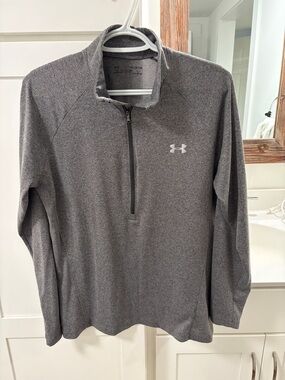 Women’s Under Armour Gray Quarter-Zip Pullover